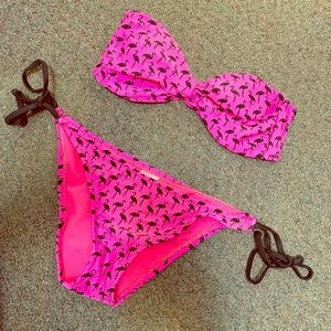 Flamingo Print Bikini